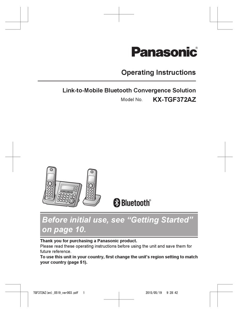 Panasonic KX-TGF372AZ operating instructions