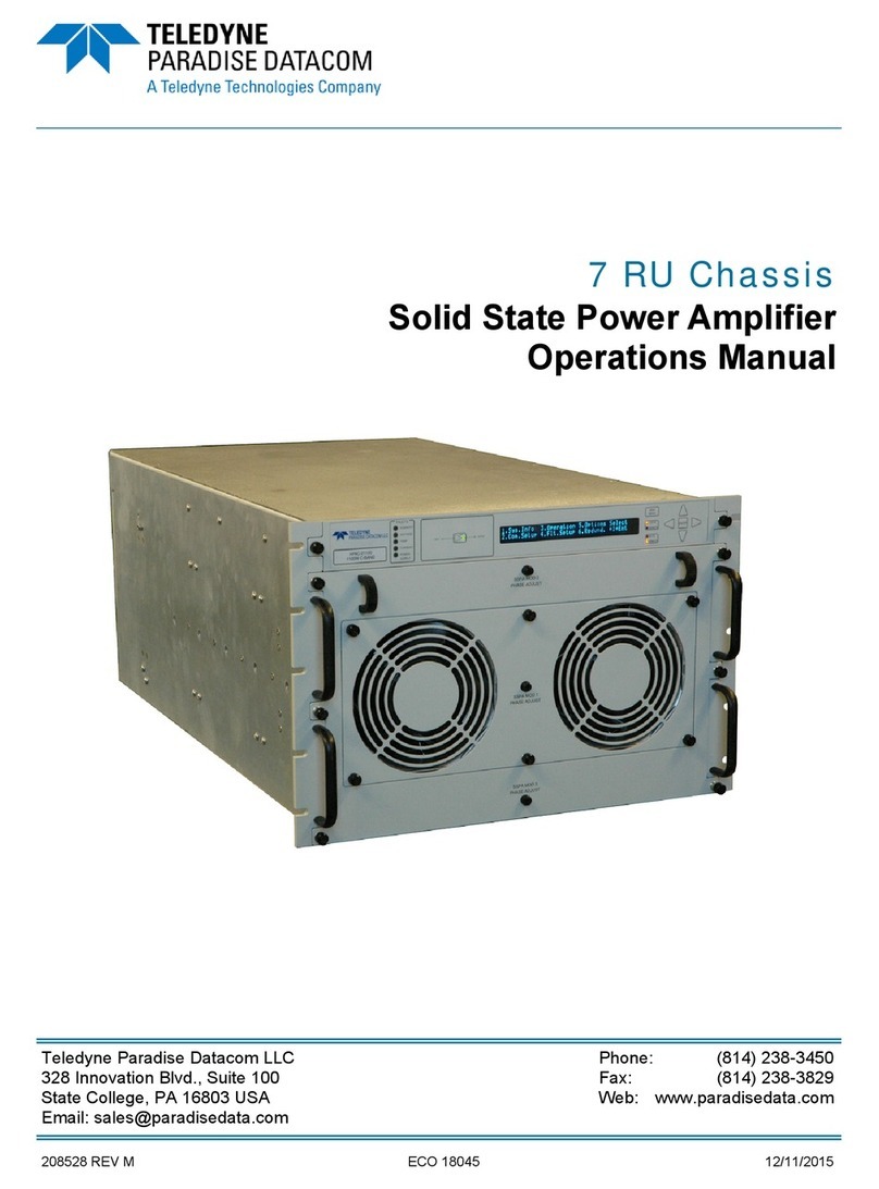Teledyne 7 RU Chassis Operation manual