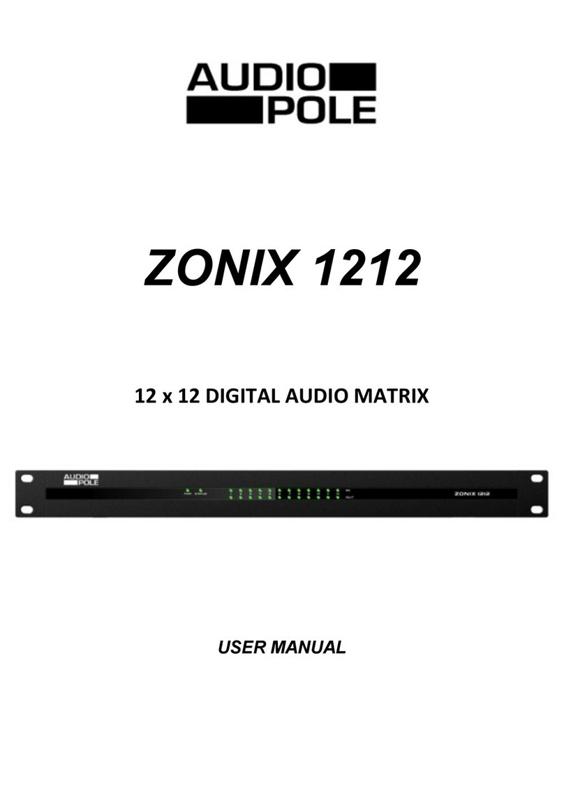 Audiopole ZONIX 1212 user manual