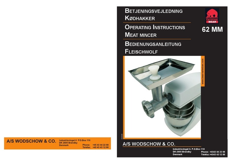 Varimixer 62 MM User manual
