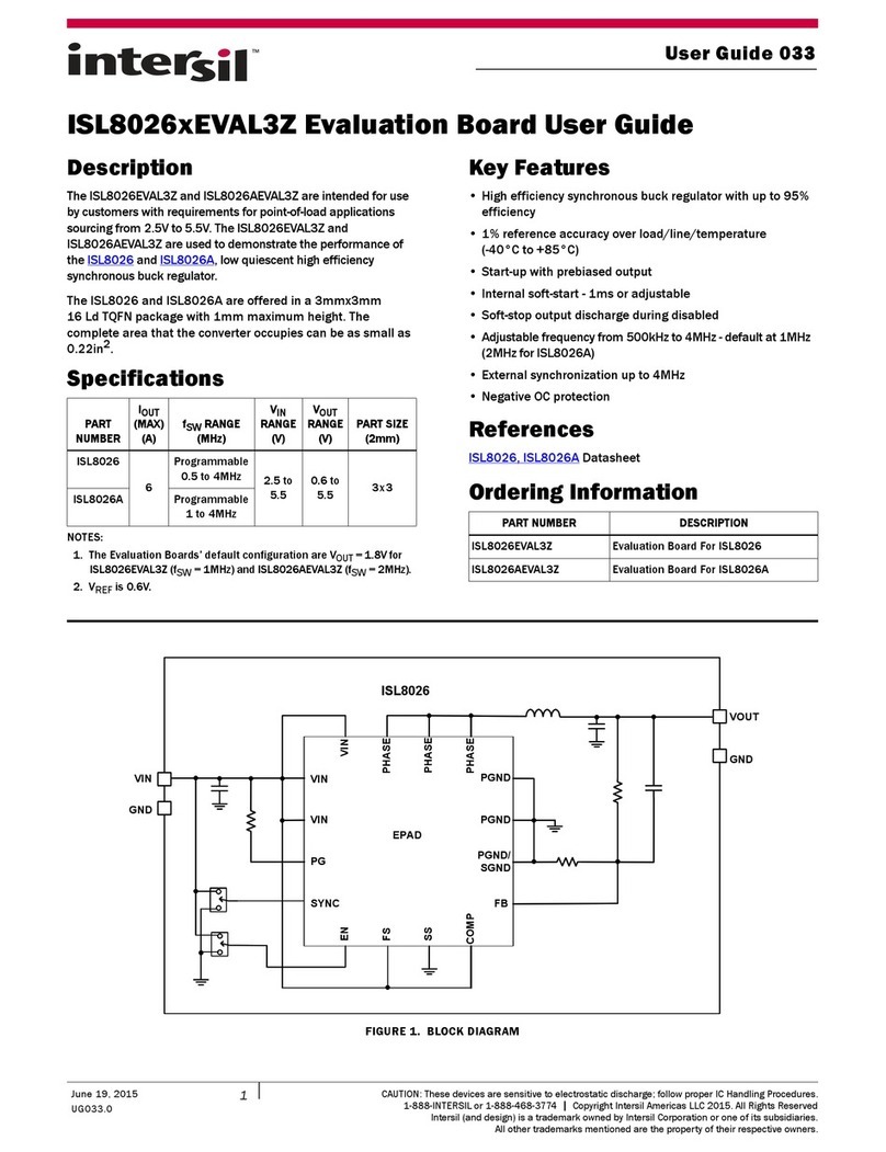 Intersil ISL8026EVAL3Z user guide