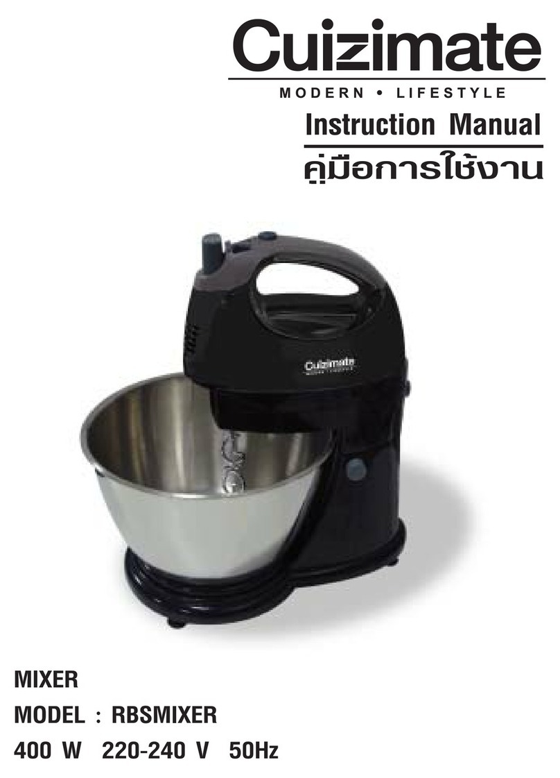 Cuizimate RBSMIXER instruction manual Cuizimate RBSMIXER instruction manual