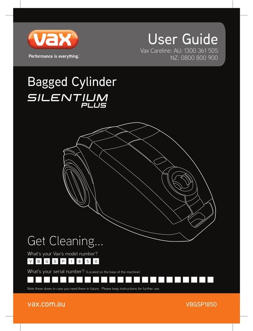 Vax Silentium Plus VBGSP1850 User manual
