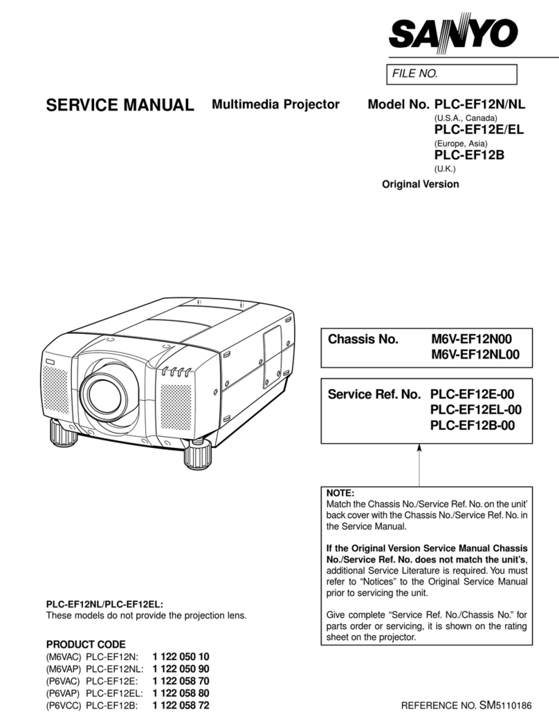 Sanyo PLC-EF12N User manual