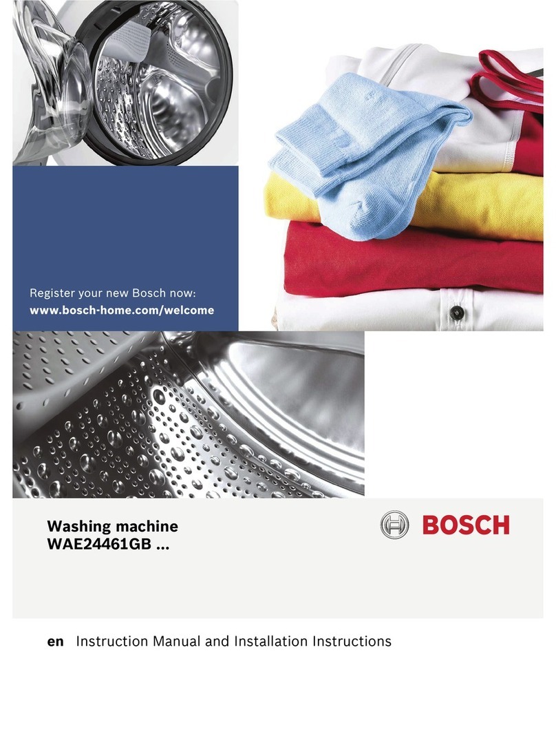 Bosch WAE24461GB Instruction manual and installation instructions Bosch WAE24461GB Instruction manual and installation instructions