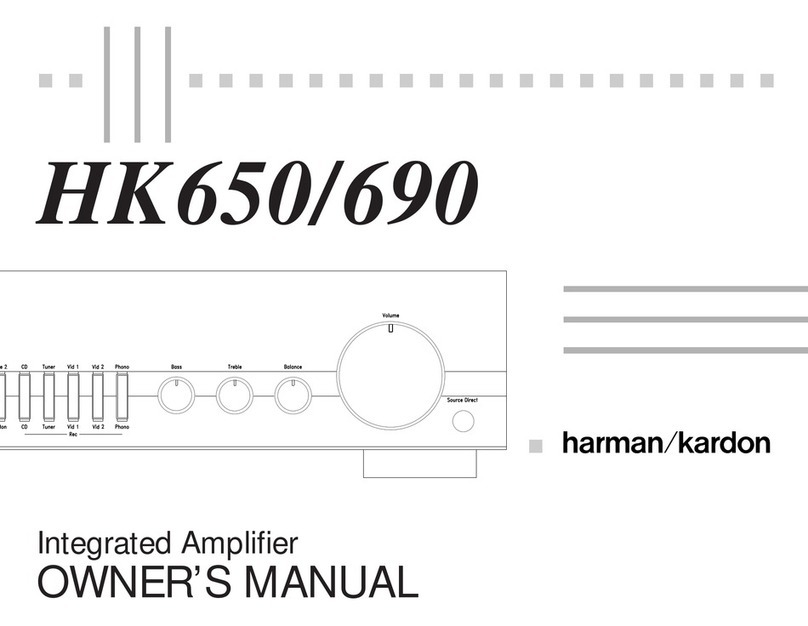 Harman Kardon HK650 owner's manual