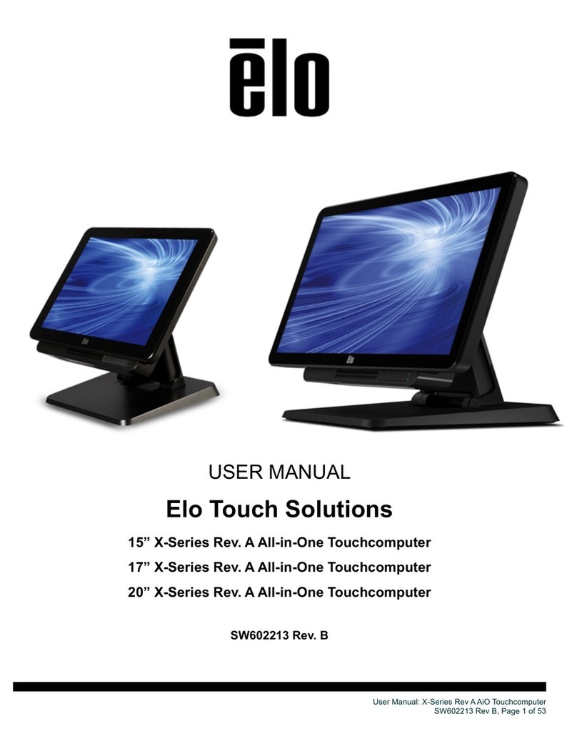 Elo Touch Solutions X Series user manual