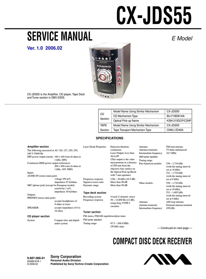 Aiwa CX-JDS55 Service manual