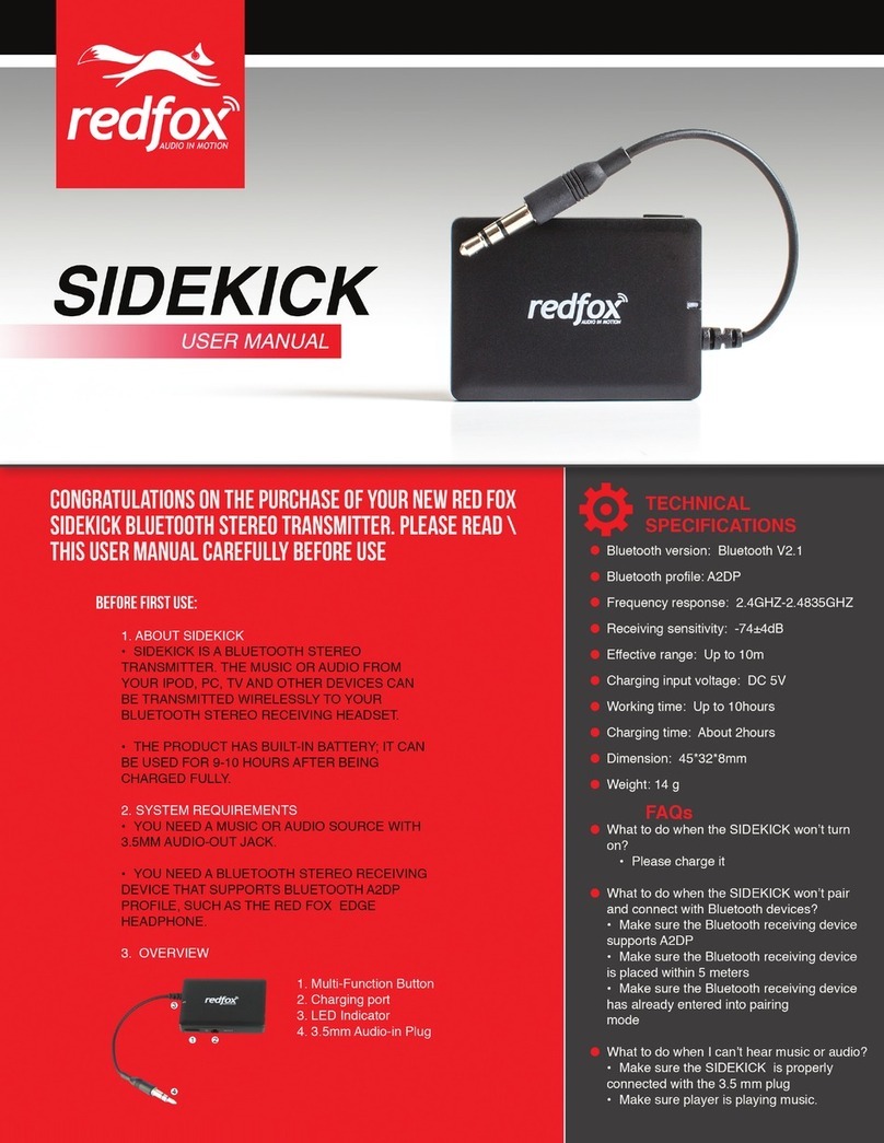 Redfox Sidekick user manual
