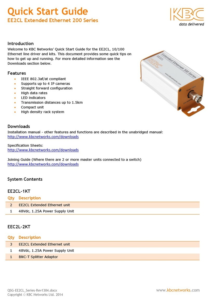 KBC EE2CL User manual