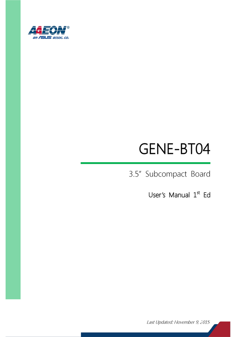 Aaeon GENE-BT04 User manual