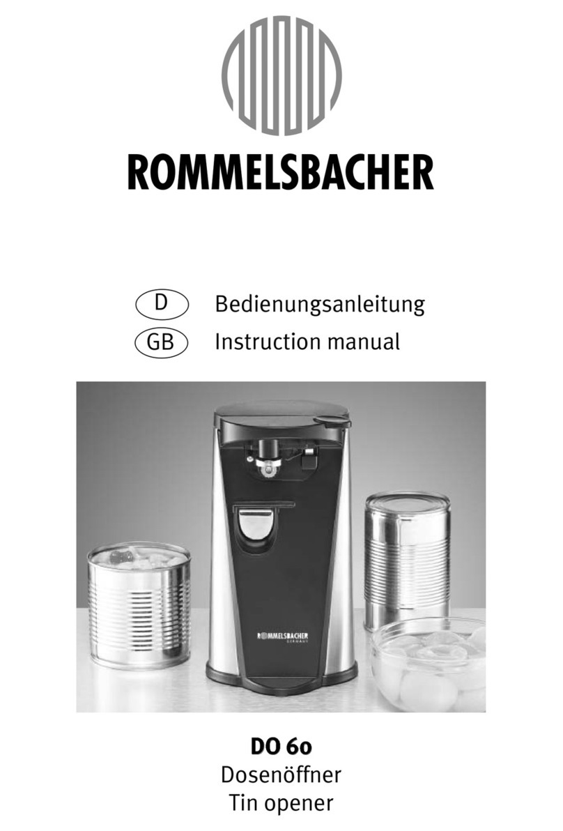 Rommelsbacher DO 60 instruction manual