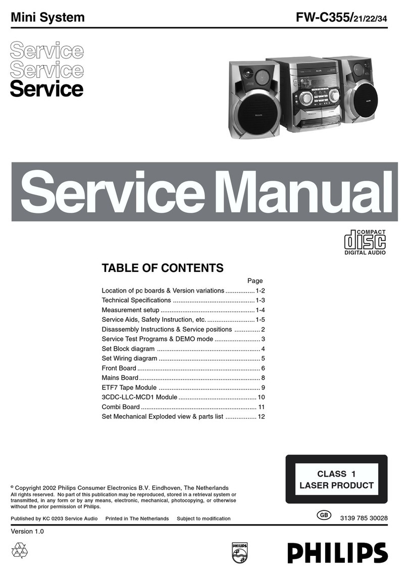 Philips FW-C355 User manual Philips FW-C355 User manual