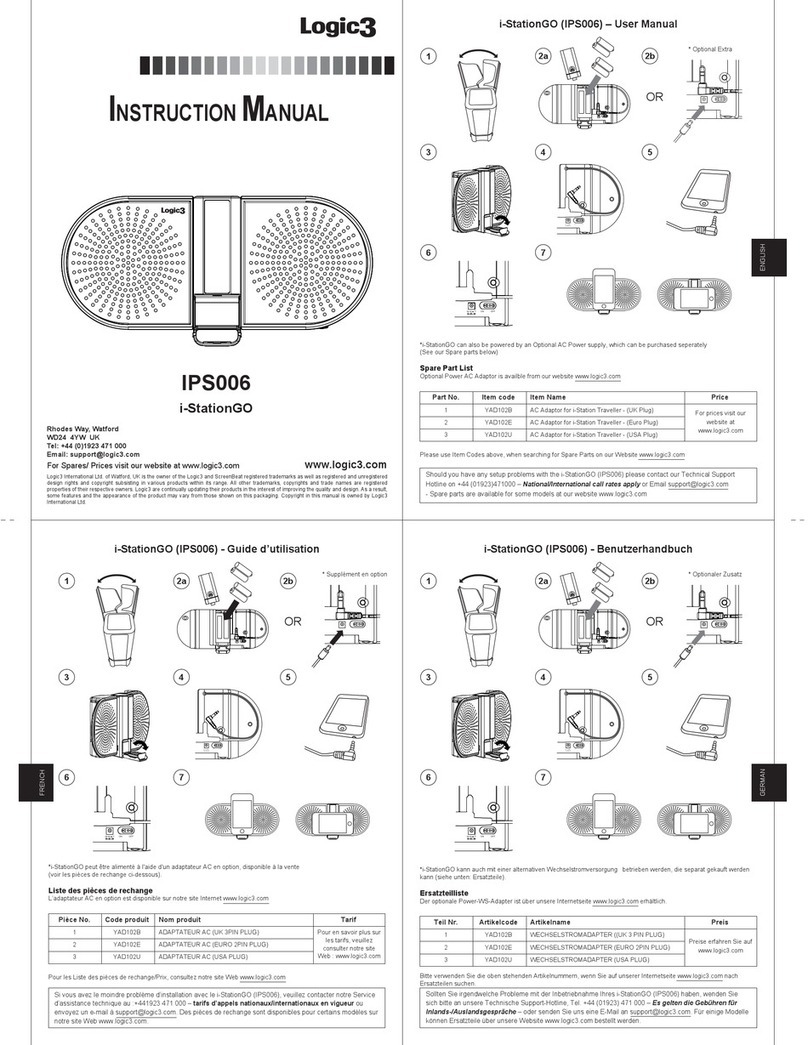 Logic3 IPS006 User manual