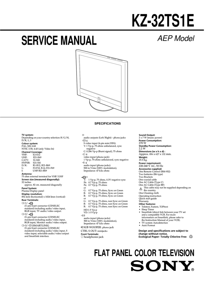 Sony KZ-32TS1E User manual Sony KZ-32TS1E User manual
