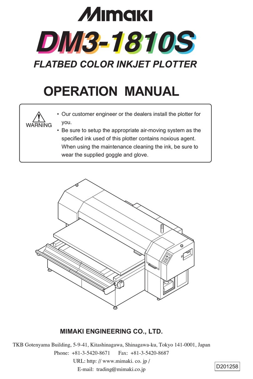 MIMAKI DM3-1810S User manual