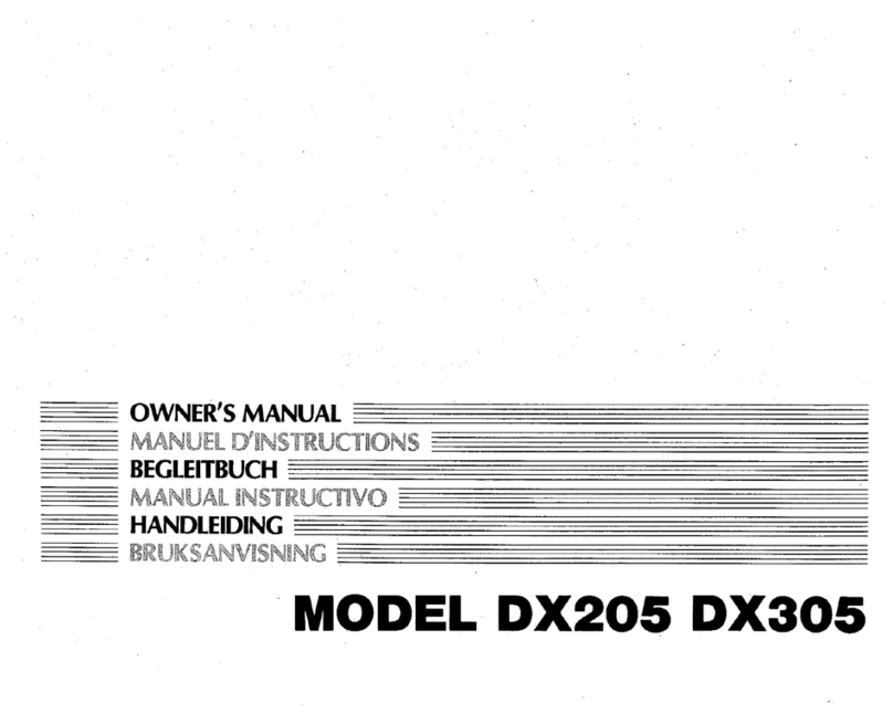 Kawai DX205 owner's manual