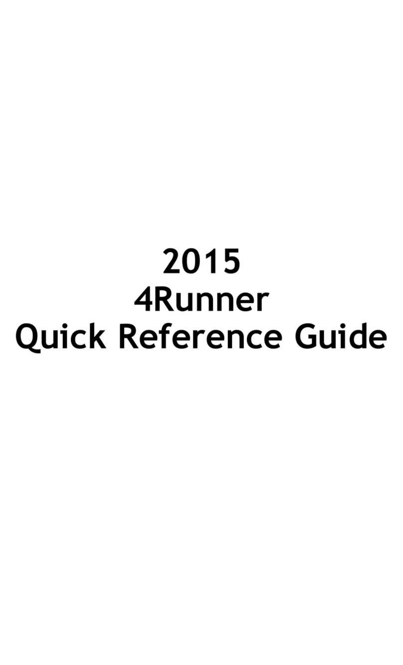 Toyota 2015 4Runner User manual
