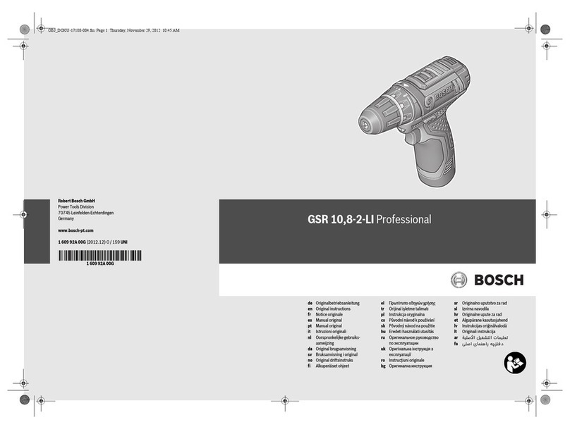 Bosch GSR 10,8 V-LI Professional User manual
