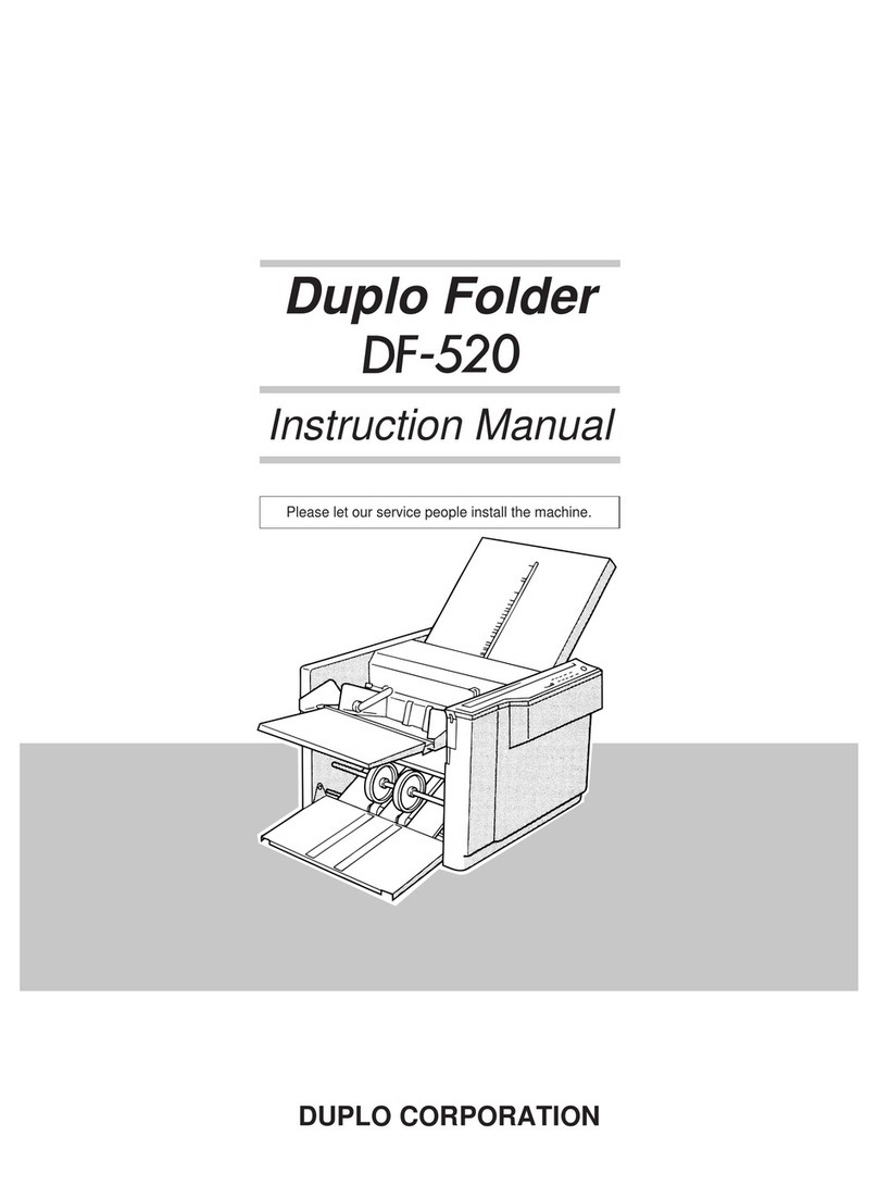 Duplo DF-520 instruction manual