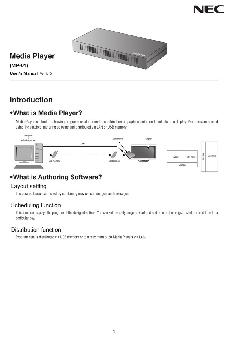 NEC MP-01 User manual
