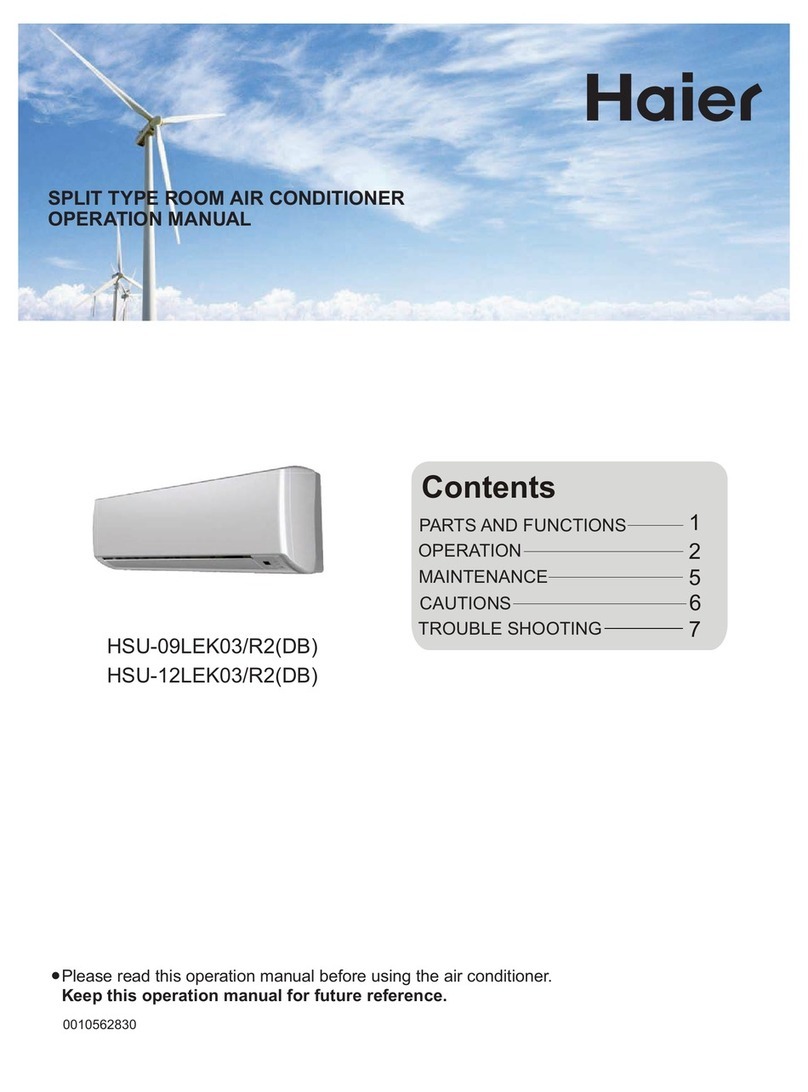 Haier HSU-09LEK03/R2(DB) User manual