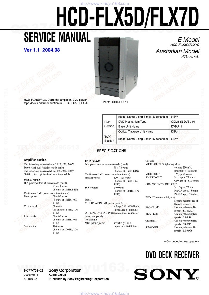 Sony HCD-FLX7D User manual