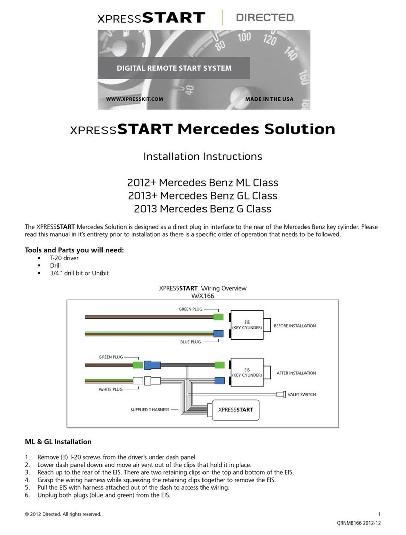 Directed XpressSTART Mercedes Solution User manual