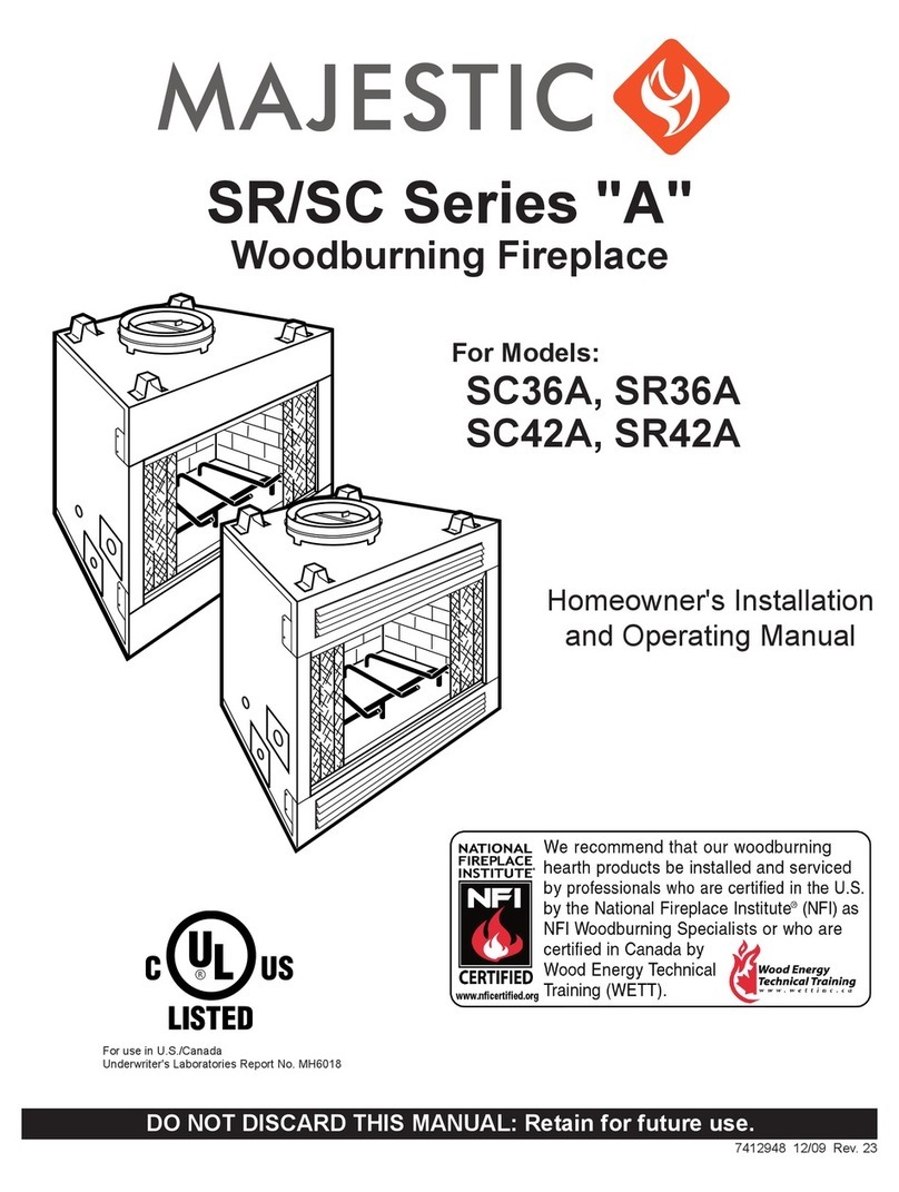 Majectic SC36A Homeowner's installation and operating manual Majectic SC36A Homeowner's installation and operating manual