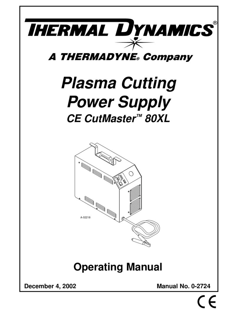 Thermal Dynamics CE CutMaster 80XL User manual