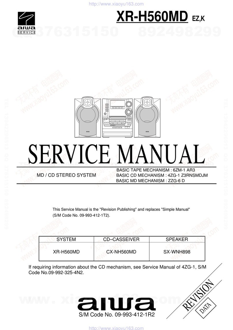 Aiwa XR-H560MD User manual