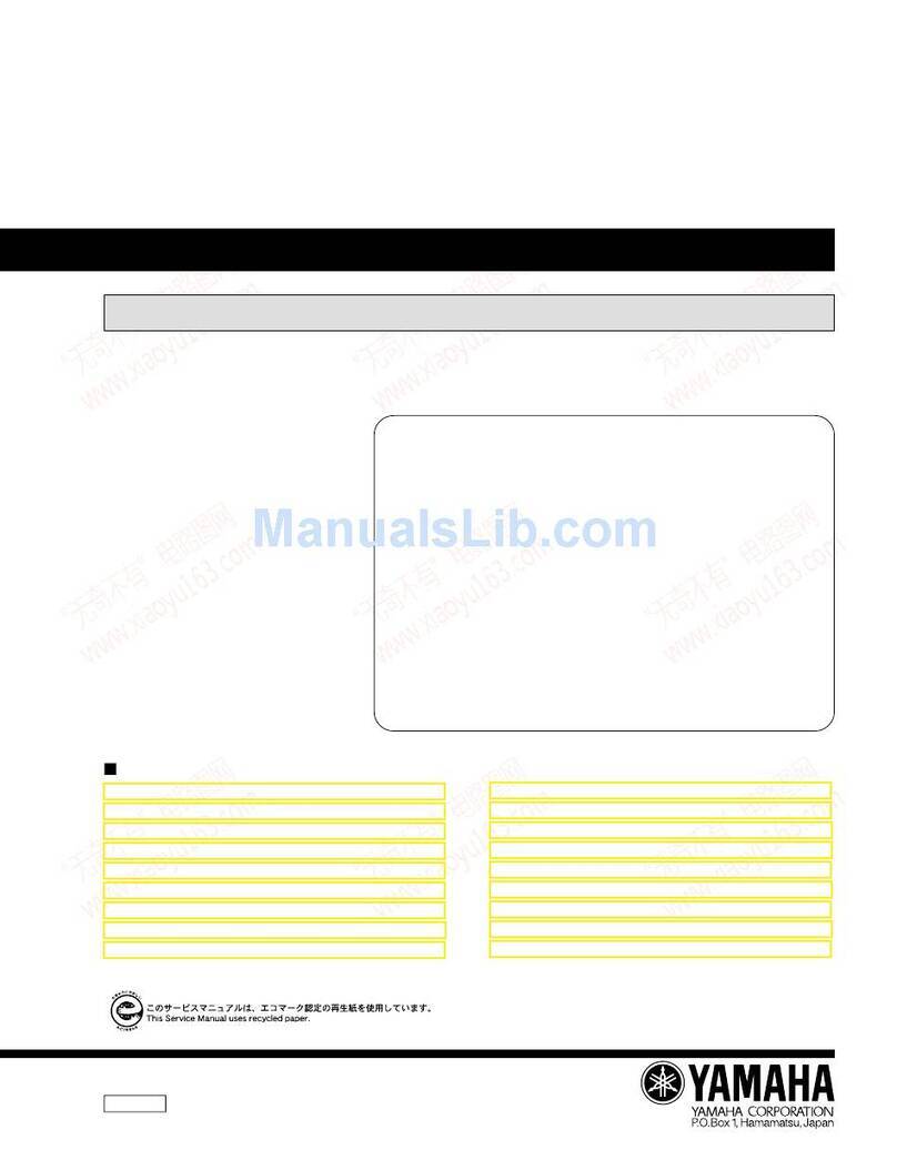 Yamaha RX-V320 User manual Yamaha RX-V320 User manual