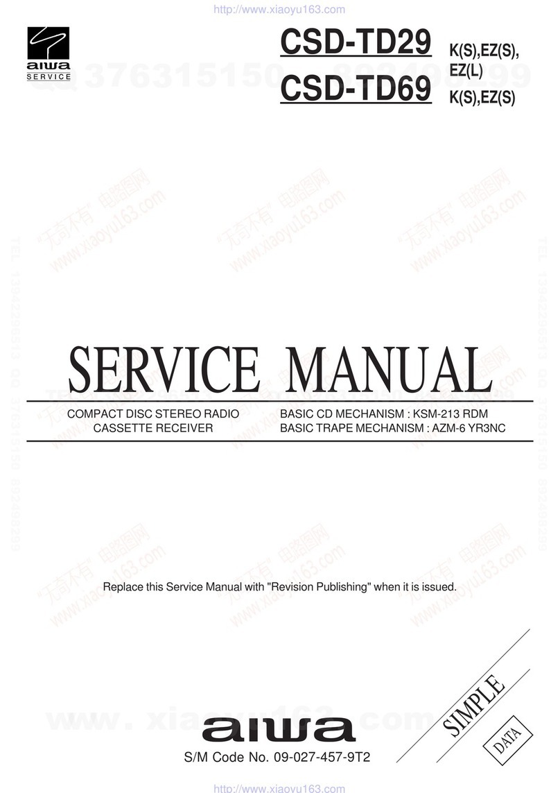 Aiwa CSD-TD29 User manual