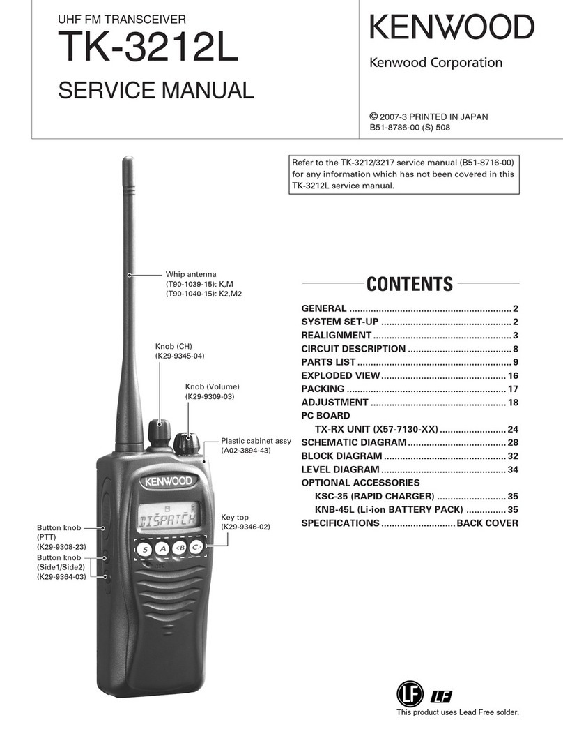 Kenwood TK-3212L User manual