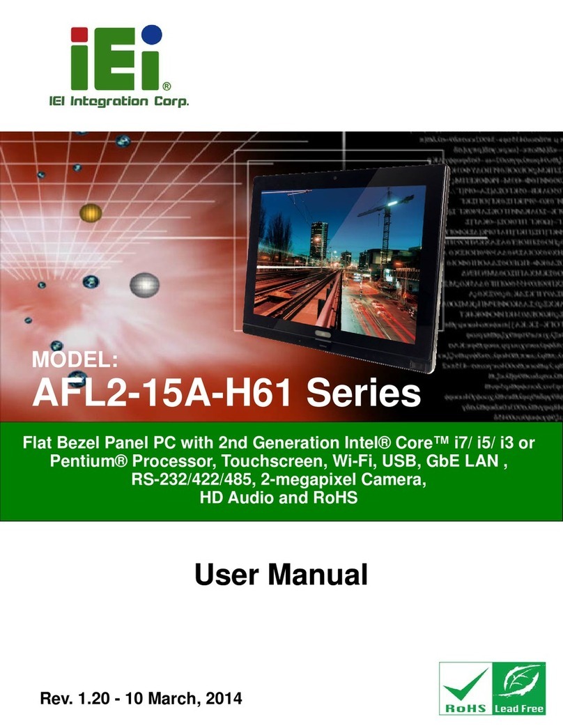 IEI Technology AFL2-15A-H61 series user manual