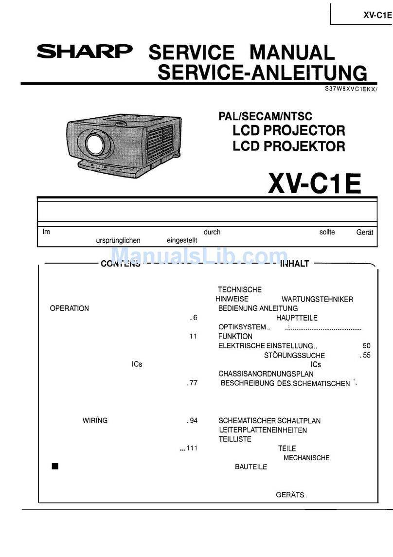Sharp XV-C1E Service manual