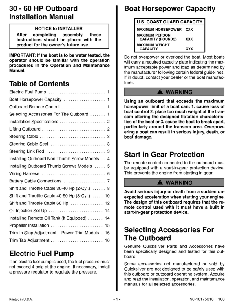 Mercury 30 - 60 HP User manual