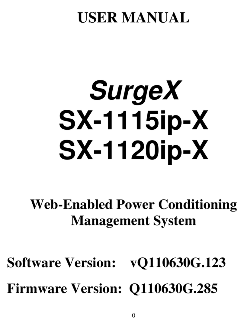 SurgeX SX-1115ip-X user manual