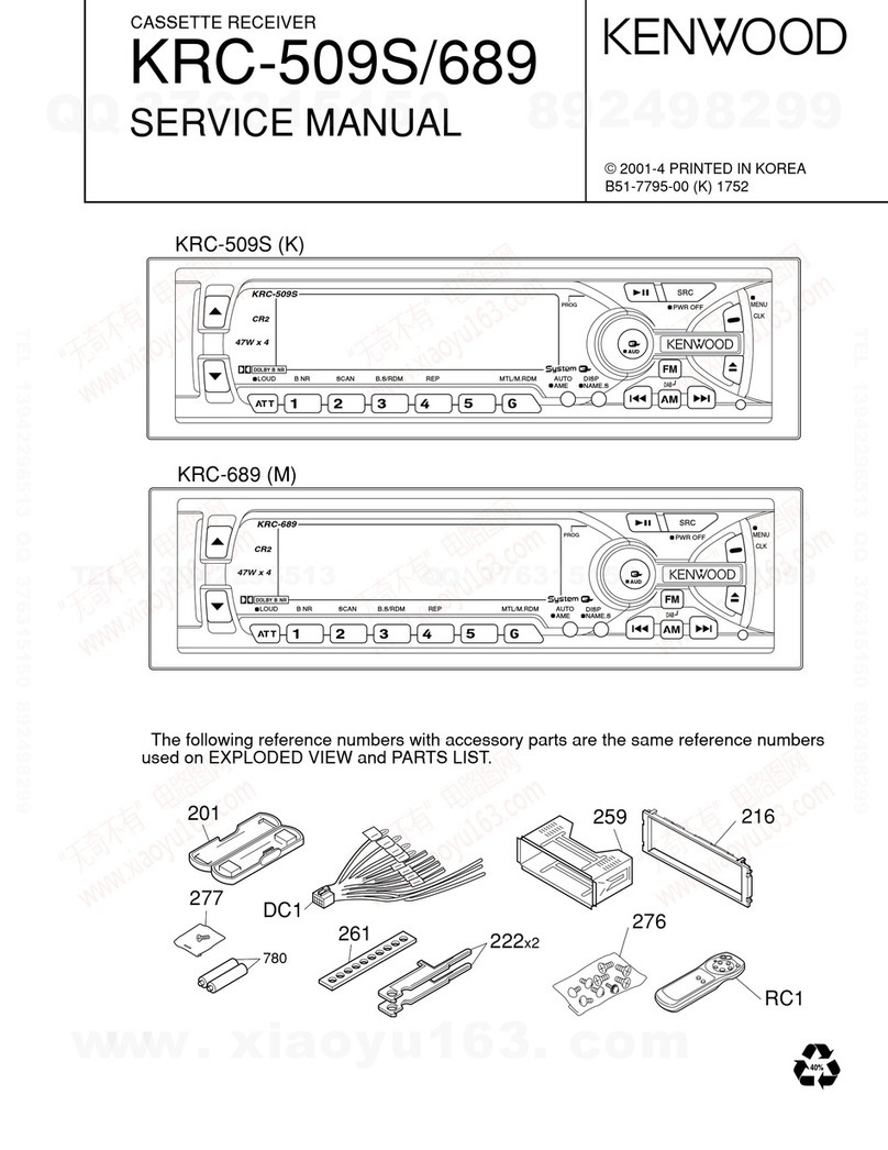 Kenwood KRC-509S Service manual