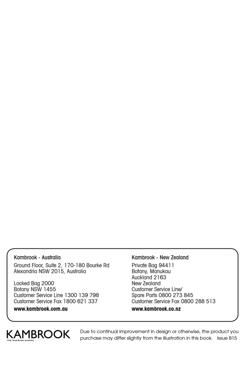 Kambrook KRC80 Instruction booklet
