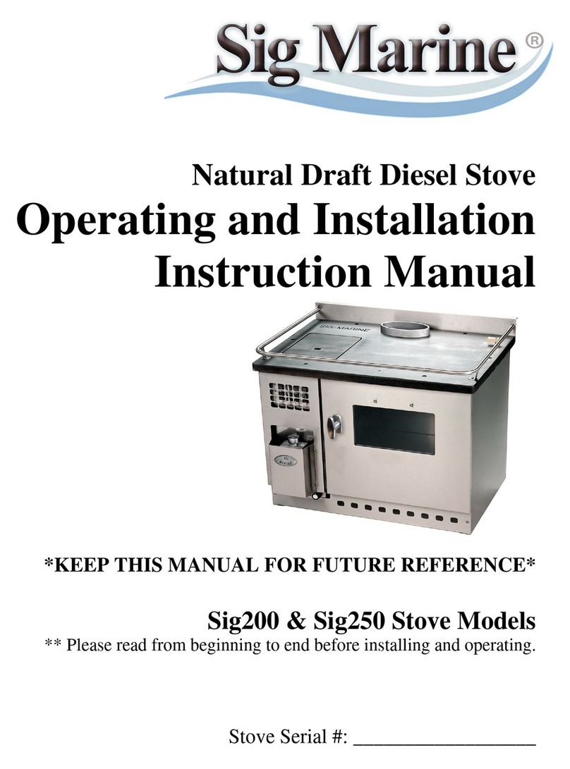 Sig Marine Sig200 Operating and installation instruction manual Sig Marine Sig200 Operating and installation instruction manual