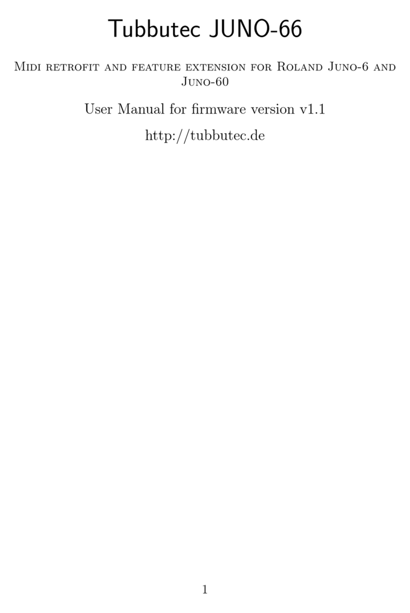 Tubbutec Juno-66 user manual