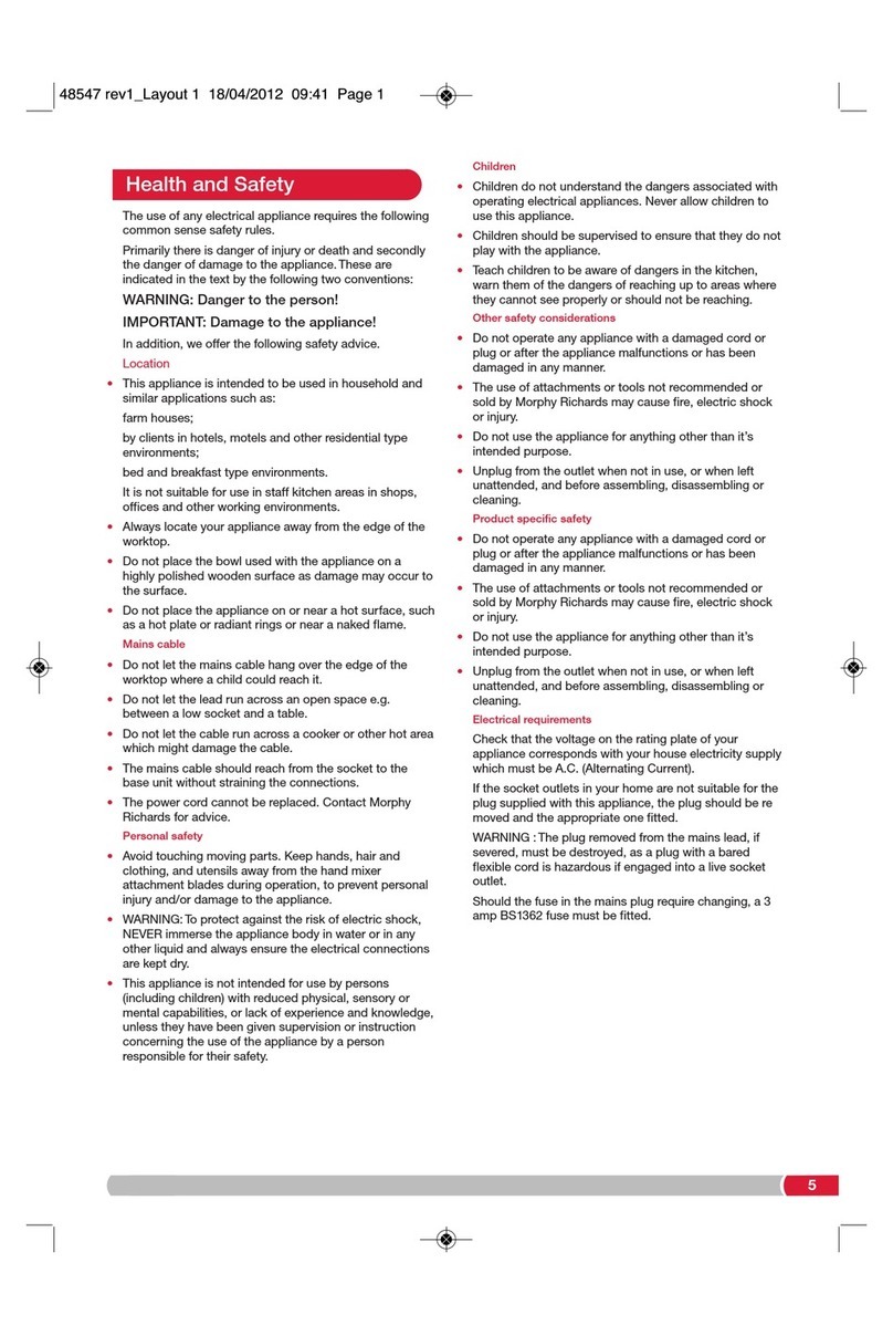 Morphy Richards Accent 48547 User manual