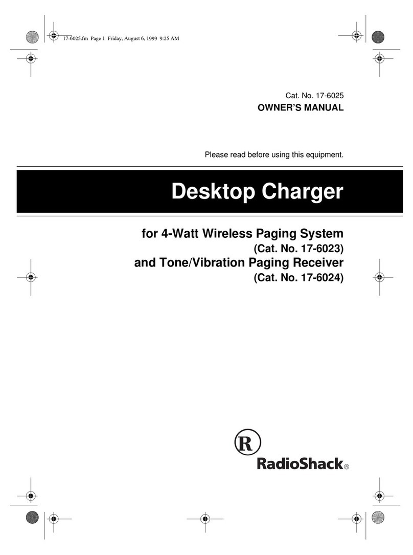 Radio Shack 17-6025 User manual