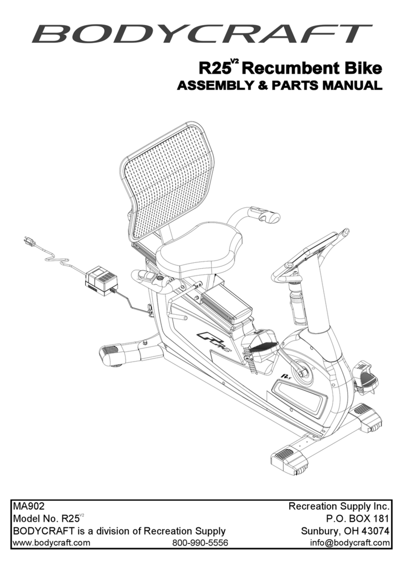 Body Craft R25 Assembly & parts manual