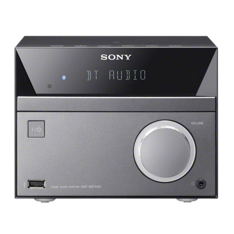 Sony CMT-SBT40D operating instructions