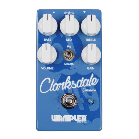 Wampler Clarksdale Delta Overdrive User manual