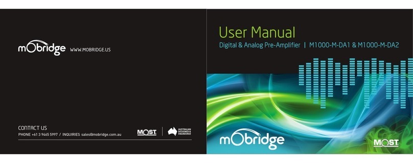 Mobridge M1000-M-DA1 user manual Mobridge M1000-M-DA1 user manual