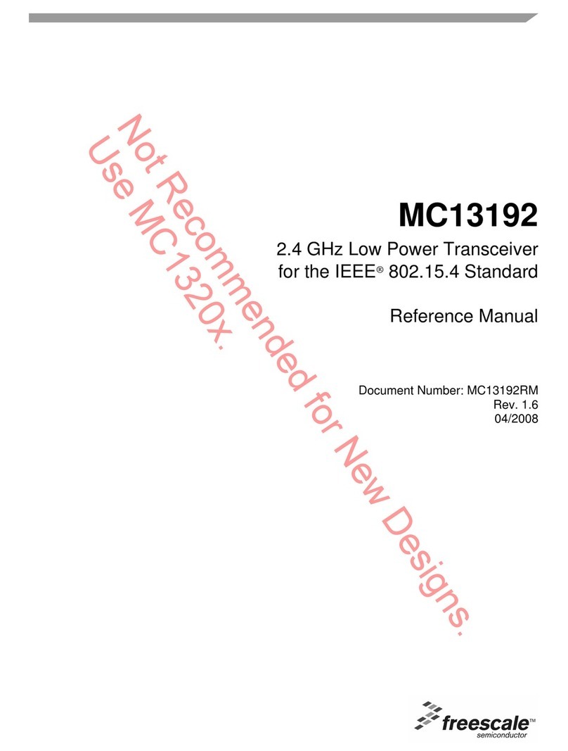 Freescale Semiconductor MC13192 Reference manual Freescale Semiconductor MC13192 Reference manual