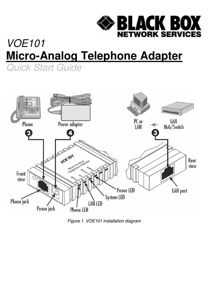 Black Box VOE101 User manual